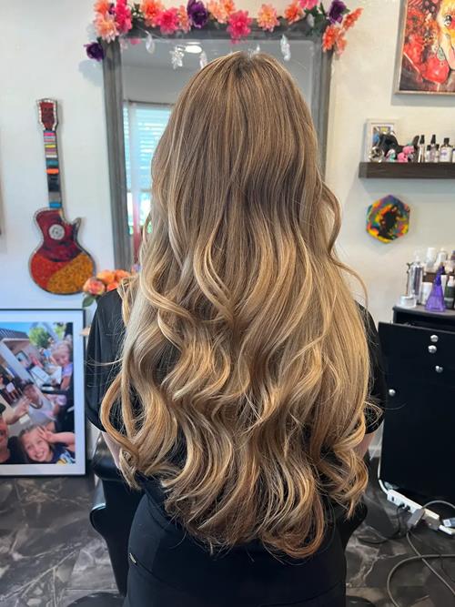 Hair Extensions photo, Denver Colorado. this was a client who came to me for wedding Hair Extensions(..)